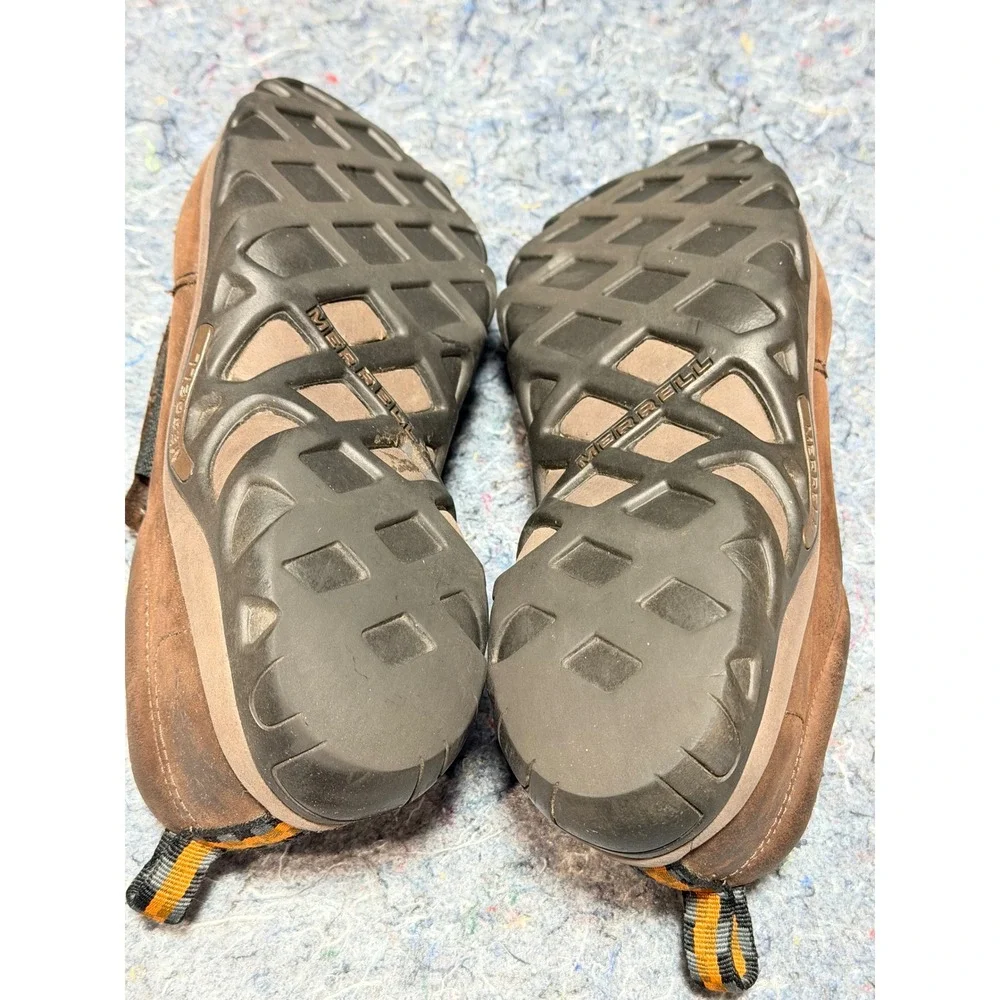 Merrell Brown Leather Slip‎ On Shoes Men's Size 7M Casual Comfort